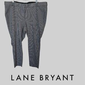Lane Bryant Pinstripe Dress Pants Tapered Silhouette Business Pants Womens  22